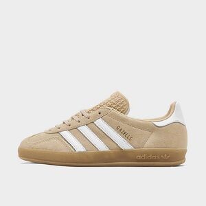 New in Box Adidas Women's Tan and White Gazelle Sneakers